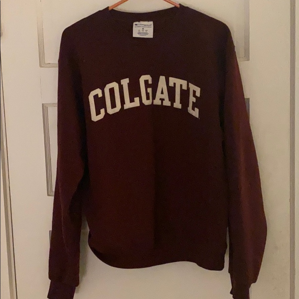 colgate maroon crew neck
